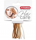 Titania Резинки для волос 4,5 см, светлые, 9 шт.